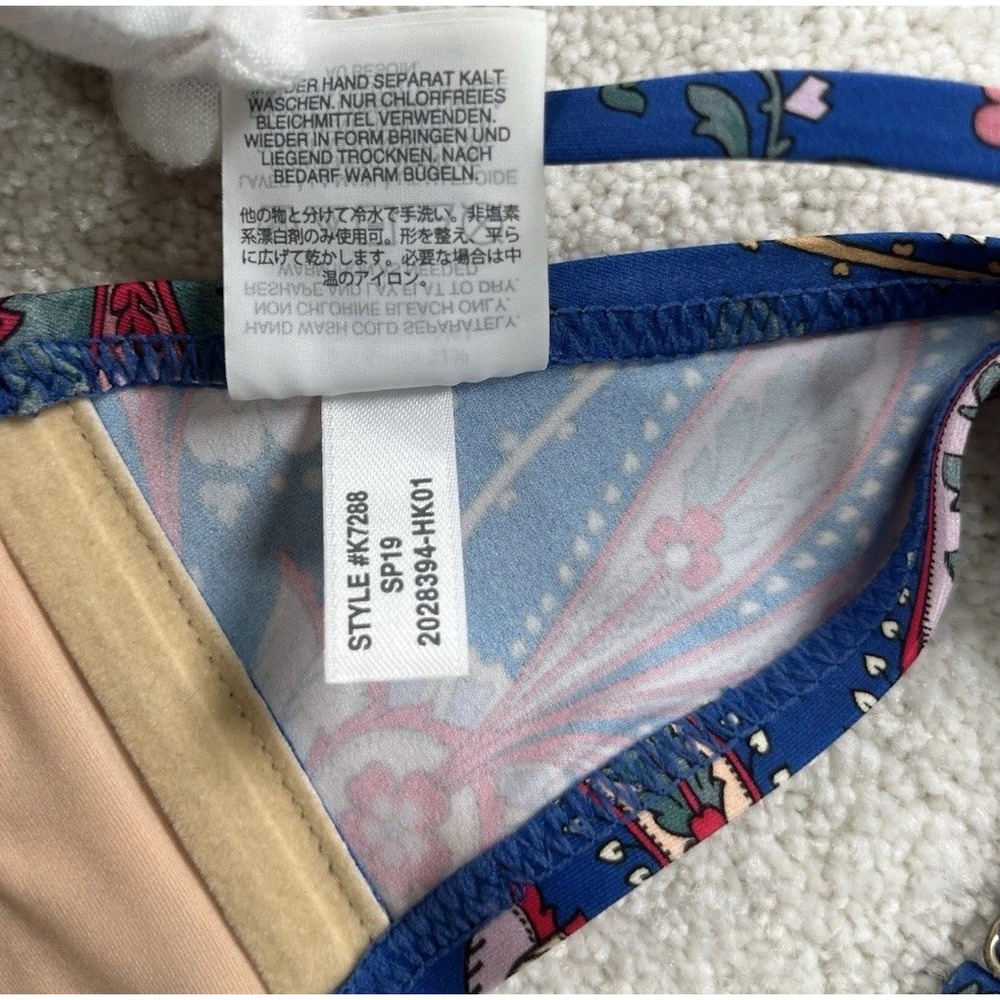 Jcrew X Liberty London Floral Bikini Set Underwire Top 34C High Waisted Bottom M - Picture 11 of 14
